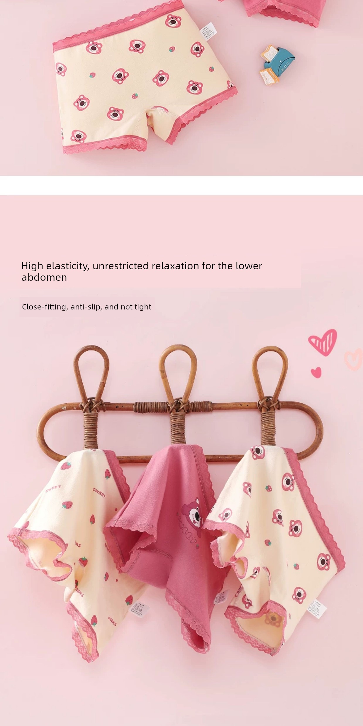 Children's Underwear Girl Pure Cotton Boxer Shorts Baby Girl All Cotton Briefs Little Girl Boxer Antibacterial without Pp — 9