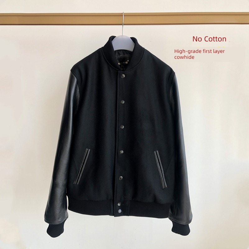 mlb  Cotton clip Export loose coat wool leather clothing