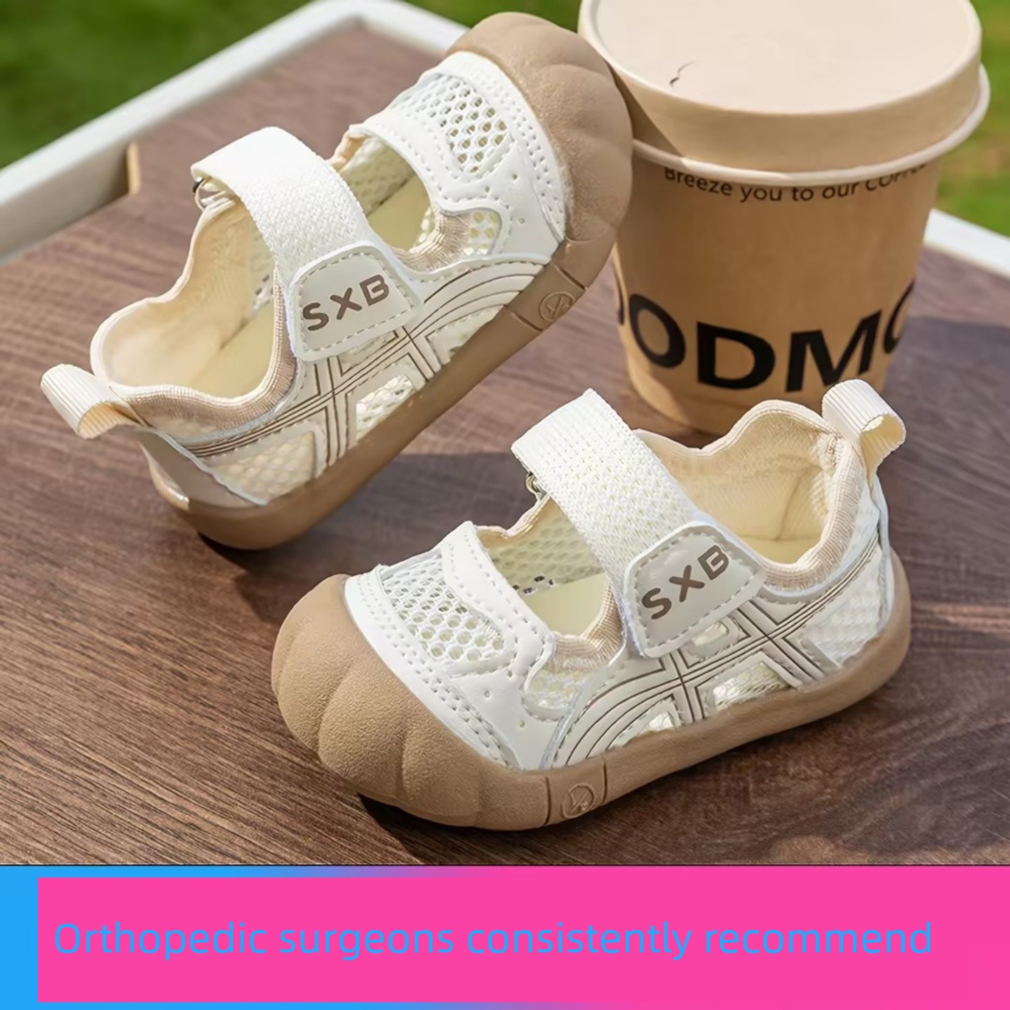 British Baby Girl Sandals 2 Years Old 2026 Summer New Style Girls' Soft-Soled Boys' Baby Mesh Sports Shoes Functional Shoes — 6