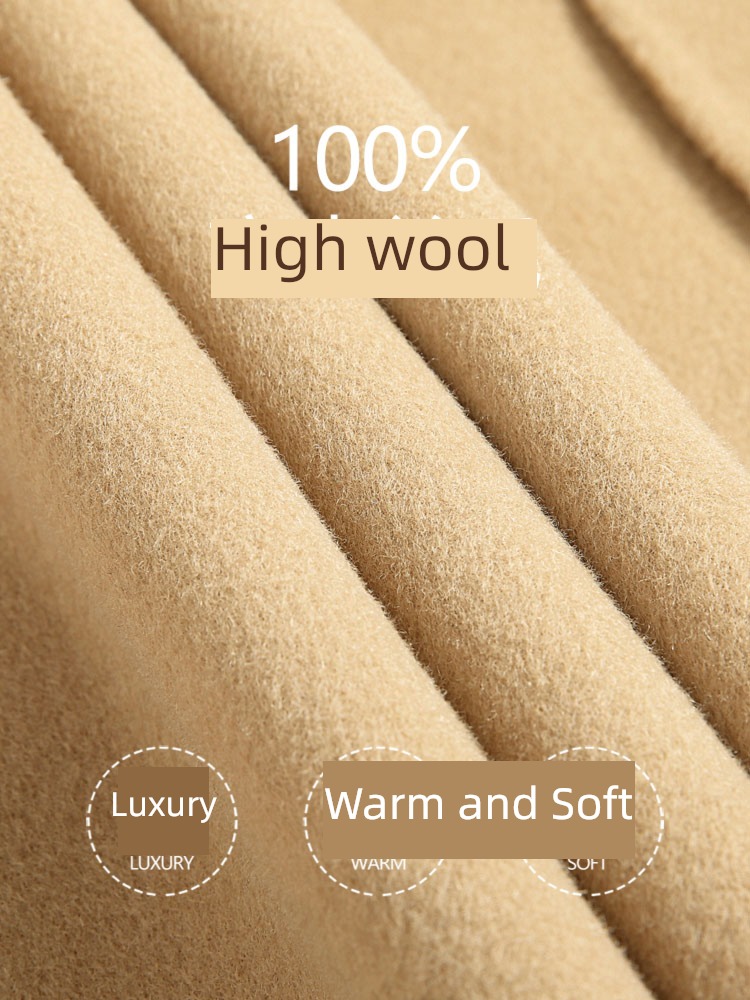 New products High branch Over the knee Super long Autumn and winter wool overcoat