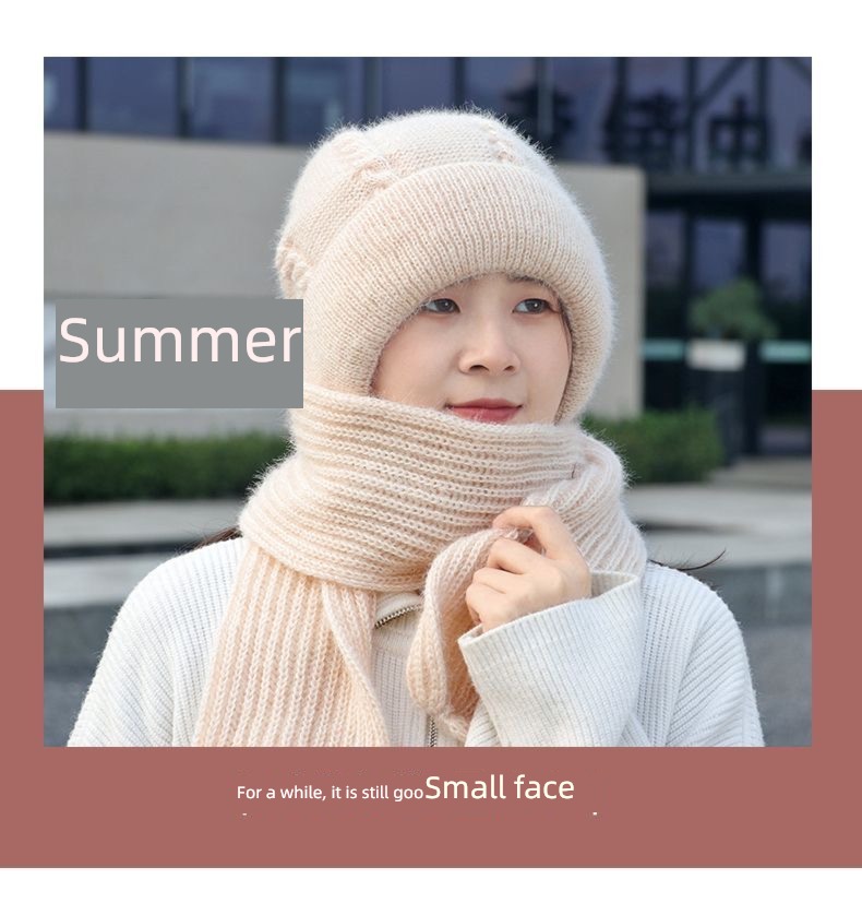 winter female scarf one squirrel Snow cap thickening