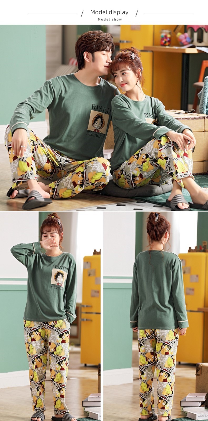 300 Jin men's wear lovers All cotton the fat pajamas