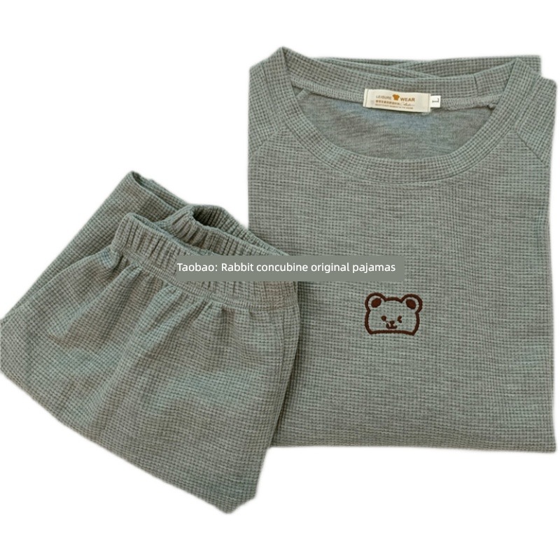 solar system pure cotton Wolfgang Bear Short sleeve female pajamas
