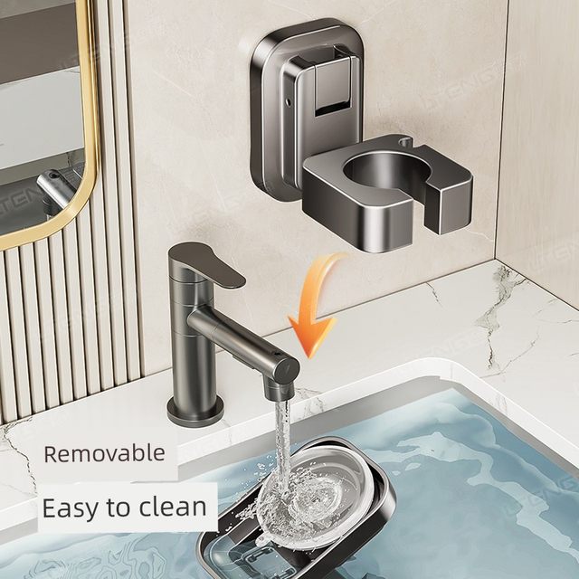 Suction cup hair dryer bracket storage rack without punching lazy storage rack hair dryer rack storage rack load bearing side