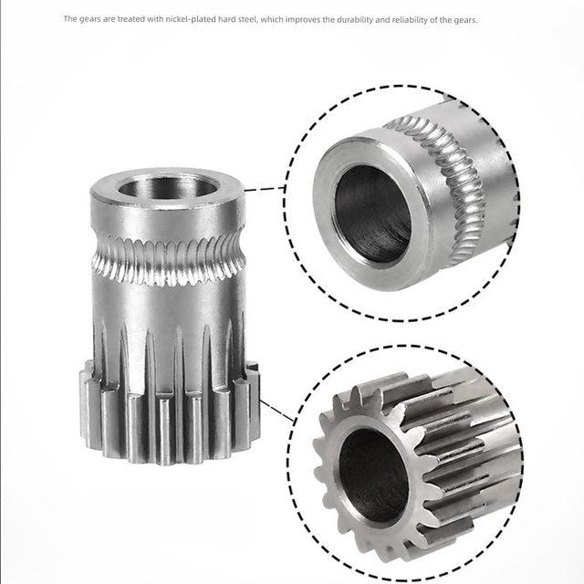 CREATIVITY3D Printer Accessories EnderBMG Bowden High Quality Hardened Steel Wear-resistant Double Gear Feed