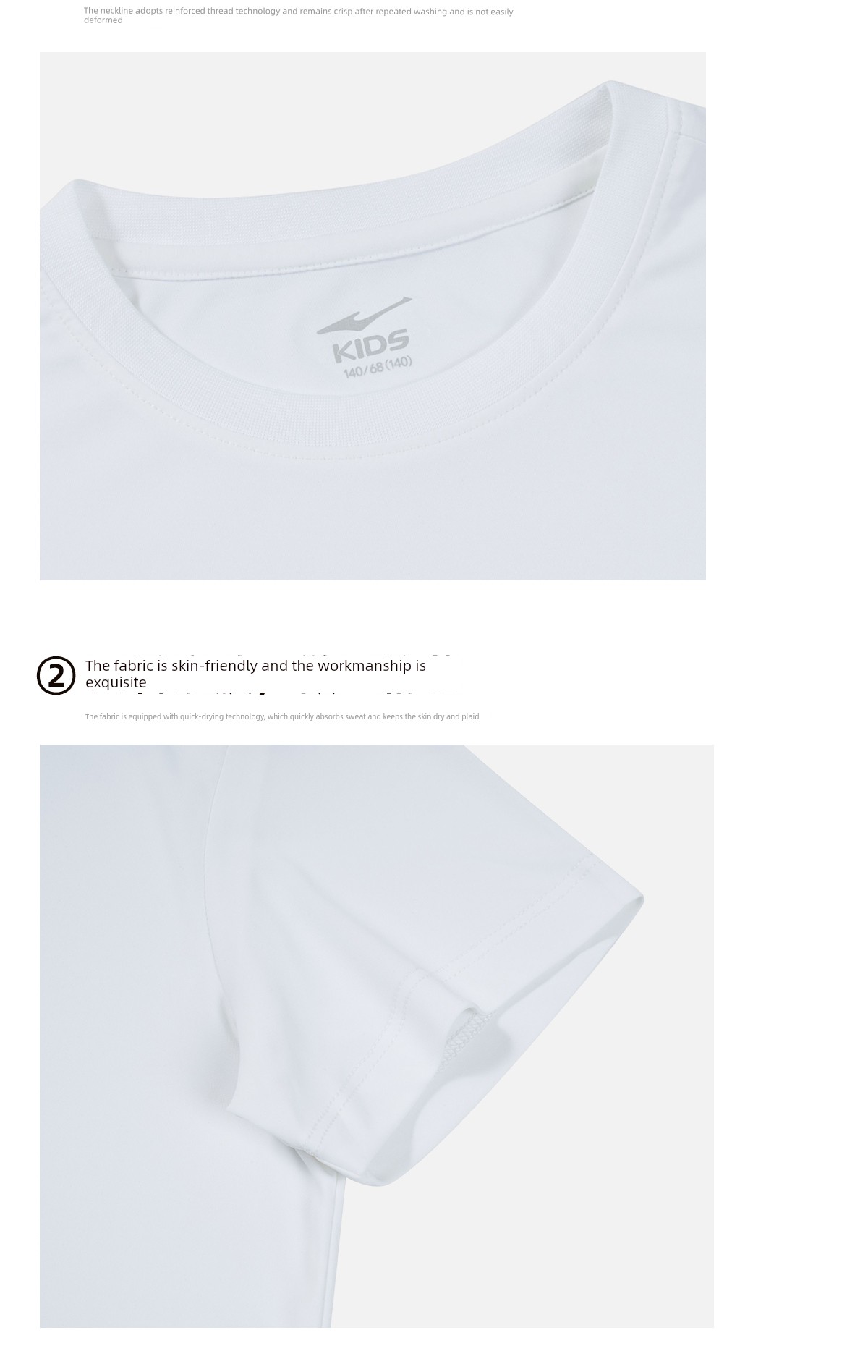 Hongxing Erke Quick Drying Clothes Sports Breathable Half Sleeve Children's Clothing — 17
