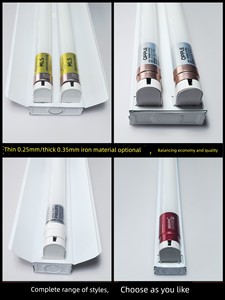 T8 Led Fluorescent Light Energy-Saving Single Tube Double Tube Workshop Light Set of 1.2m Bracket Lights High Brightness