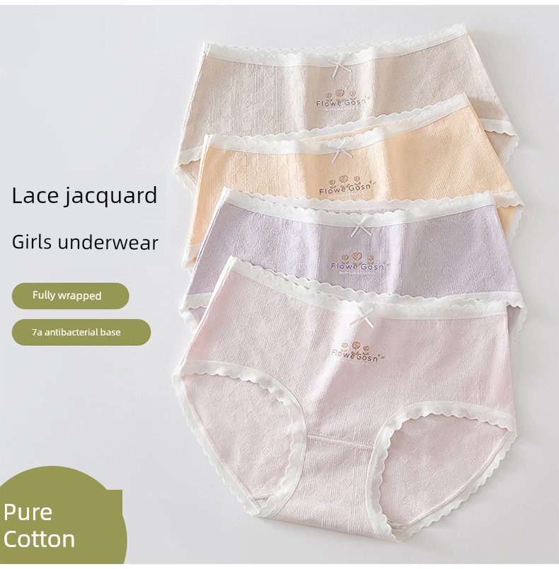 Girl Underwear Children's Development Period 10-14 Years Old Young Adult Primary School Junior High School Students Pure Cotton Summer Kids Briefs — 26