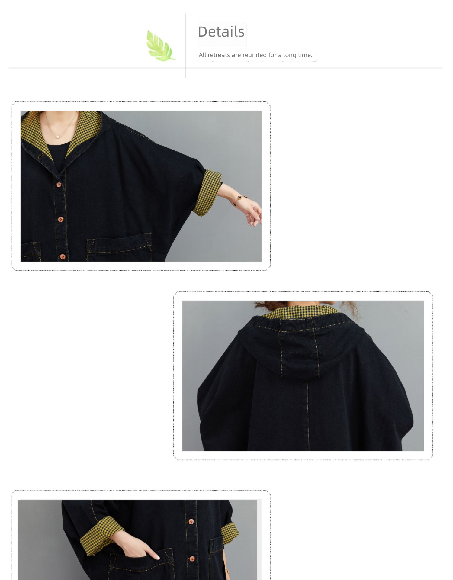 Hooded easy Casual and versatile Windbreaker chaqueta