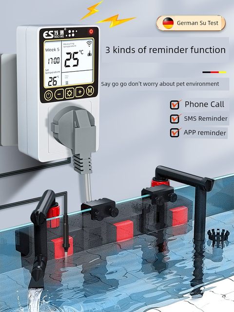 Wifi intelligent temperature controller remote timing temperature fish tank temperature control socket thermostat crawl pet temperature control switch