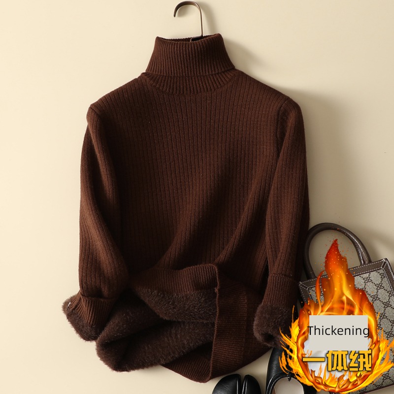 Inner lap Foreign style one Velvet keep warm High collar Undershirt