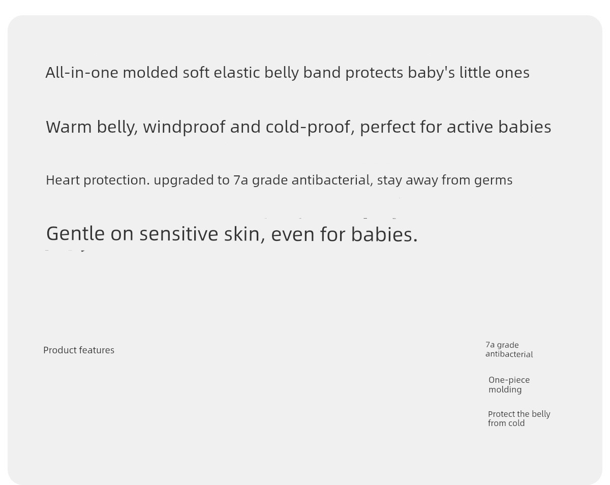 Tongtai Baby Belly Protector, Baby Belly Button Protector, Bellyband, Newborn Children's Anti-Cold, Seamless, High-Elastic Bellyband — 1