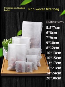100 Teabag Non-Woven Fabrics Disposable Tea Bag Traditional Chinese Medicine Tisanes Bag Soup Bag Stew Ingredients Seaso