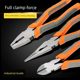Vise 8-inch wire pliers 6-inch pointed nose pliers oblique nose pliers electrician wire stripper hardware tool wire cleat flat mouth pliers