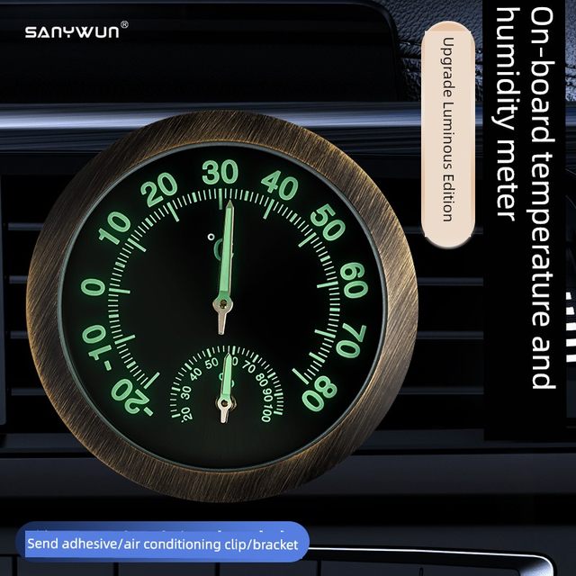 High-precision luminous explosion-proof vehicle temperature and humidity meter for vehicle air outlet temperature measurement