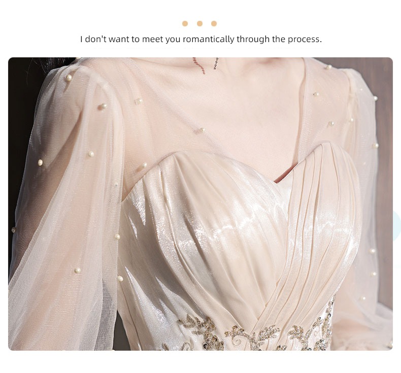 Sisterhood Champagne winter Minority wedding Bridesmaid Dresses
