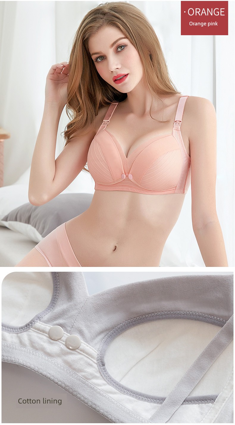 Breastfeeding Intimates Pregnant Women Push up Bras Push-up Postpartum Feeding Pure Cotton Exclusive for Pregnancy Bra Autumn and Winter Thin — 16
