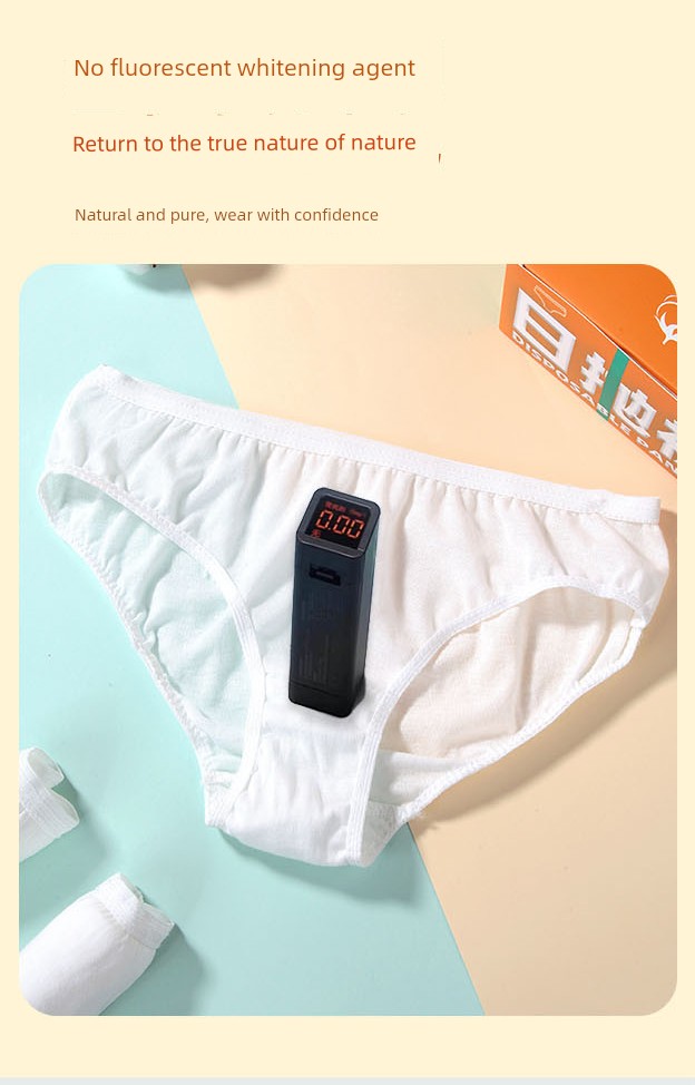 Disposable Underwear for Postpartum Women, Pure Cotton, Postpartum Travel, No-Wash, Daily Use, Men's Boxer Briefs, Sterile, Large Size — 10