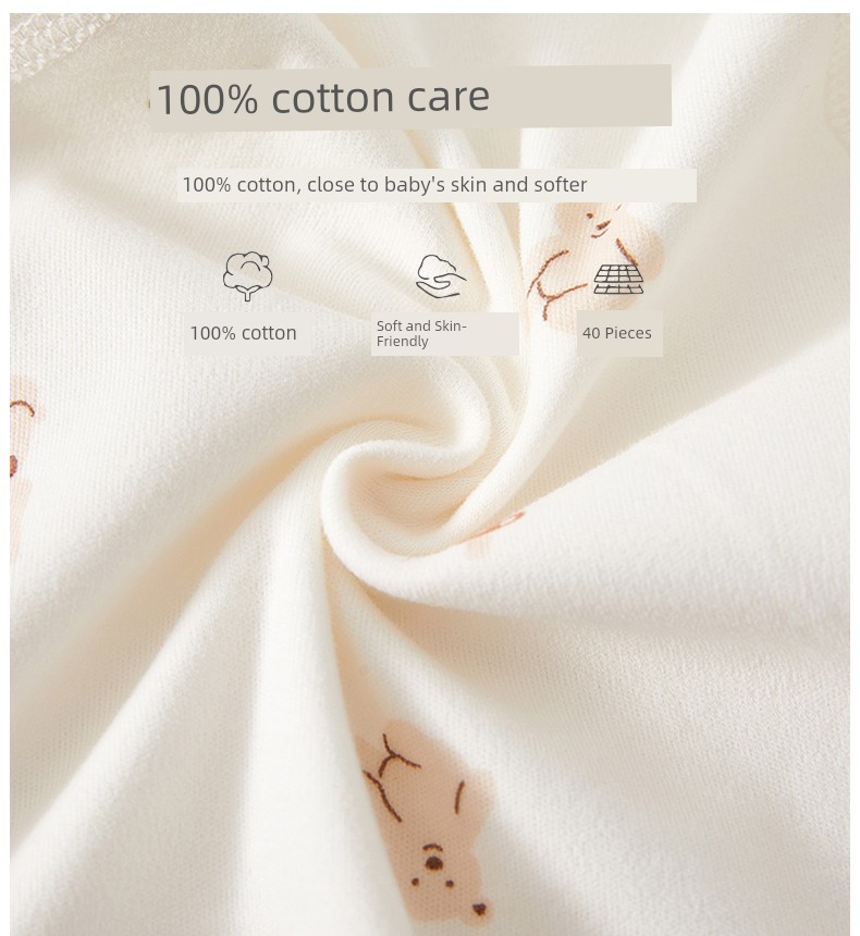 Jq Jingqi Half-Back Shirt for Newborns, Spring and Autumn Clothing, Size 52, Maternity Ward Robe, Newborn Baby Top, Class a — 3