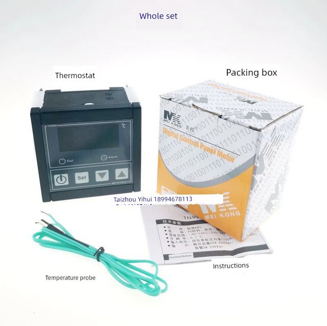 TN99 temperature controller 300-degree oven oven temperature controller Digital display temperature control switch with alarm and probe