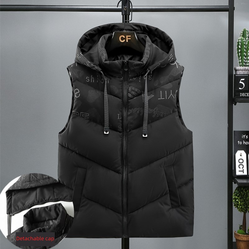 winter new pattern Wear out thickening keep warm youth Cotton vest