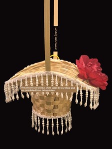 Flower Basket Props for Dance, Hanfu Photography, Tassel Pendant, Hand-Held Basket, Tang Suit, Bamboo Woven Small Dance