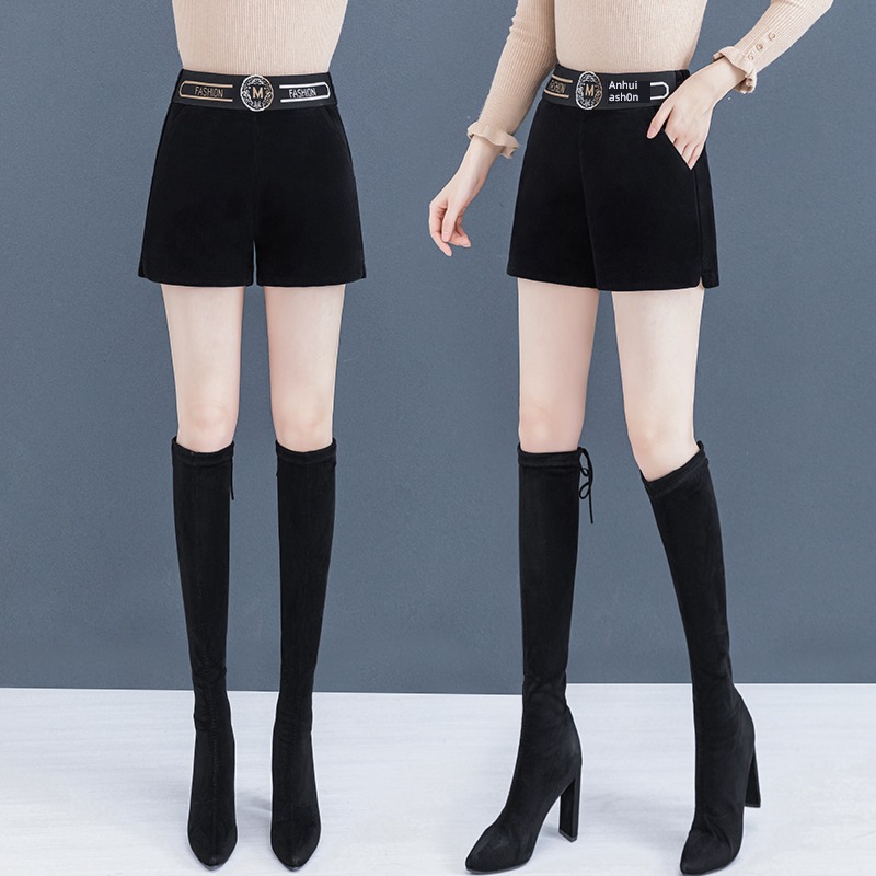 corduroy ma'am Autumn and winter easy Wear out shorts