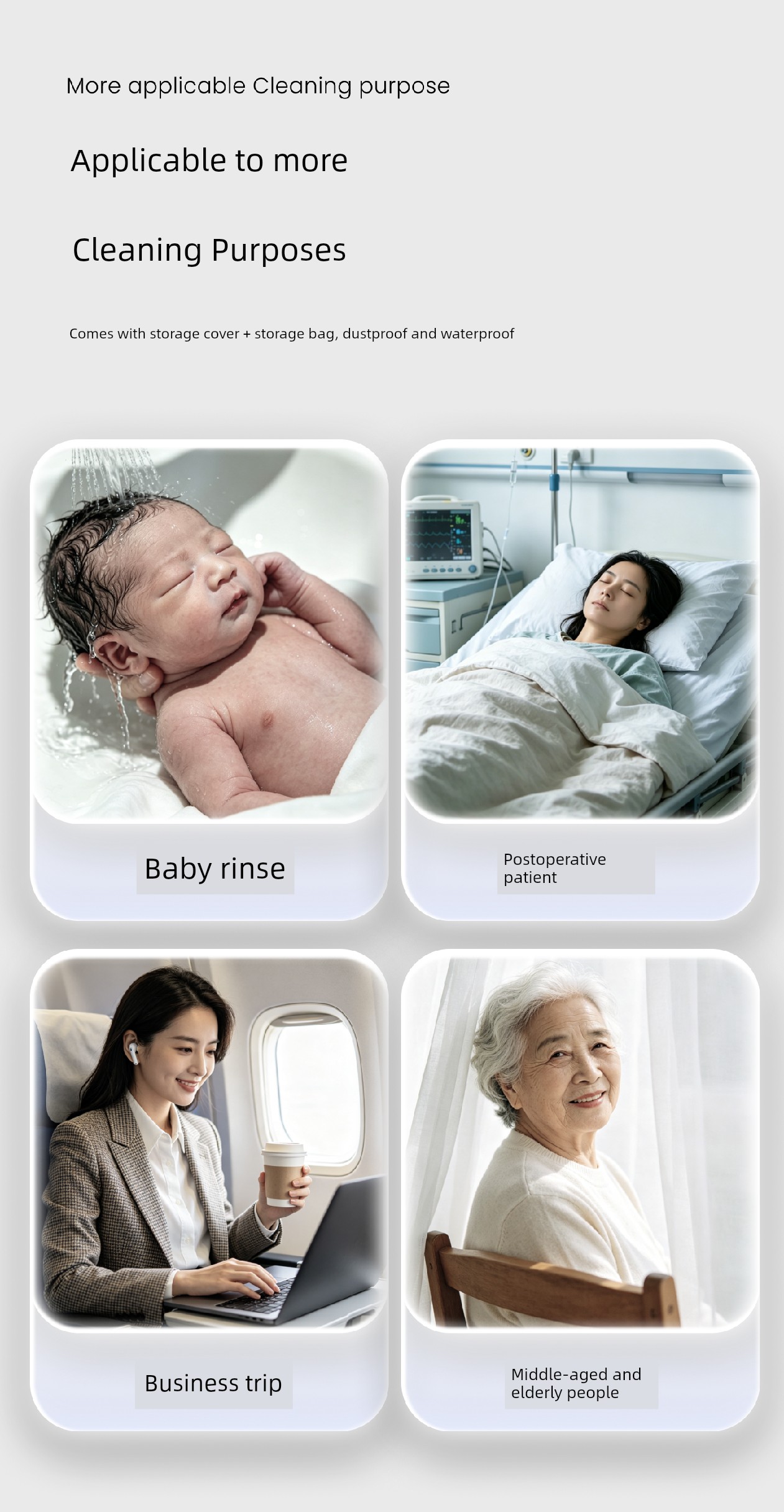 XENBEA Maternal Female Private Part Butt Anal External Washing Butt Portable Cleaning Device Washing Bottle Perineum Flusher — 16