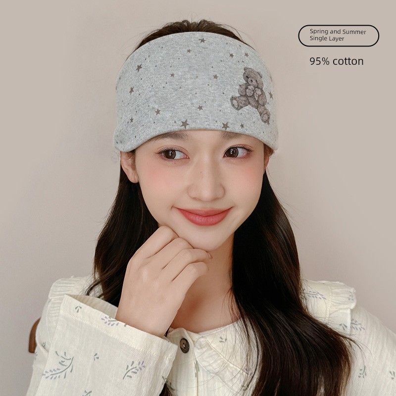Jq Jingqi [Ruffled Edge] Summer Thin Maternity Hat Single Layer Floral Large Head Circumference Pregnant Women's Hat Windproof Forehead Protection — 8