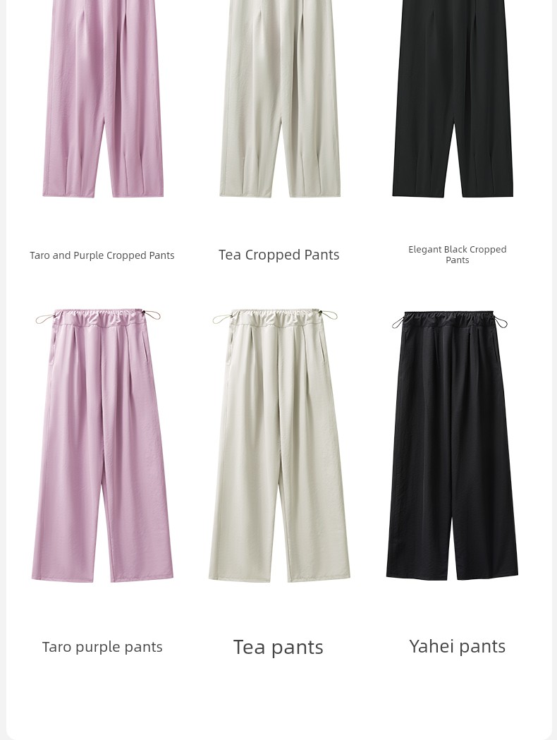 October Crystal Maternity Pants Autumn Style, Wearable Outside, Non-Tightening on the Belly, Petite Wide-Leg Cropped Casual Pants, Hydrogen Pants — 28