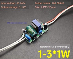 1-3x1w Led Driving Power Supply Led Constant Current Driving Power Supply E27 Built-in Electronic Ballast 3W Bulb Electr