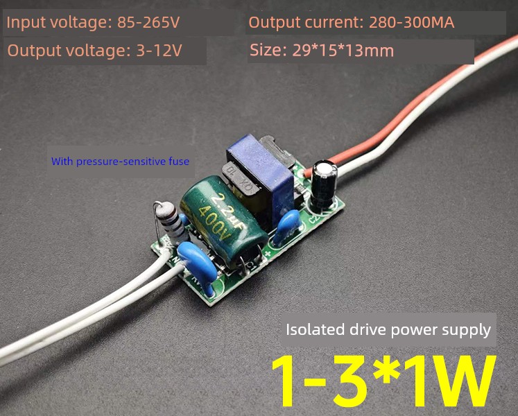 1-3x1w Led Driving Power Supply Led Constant Current Driving Power Supply E27 Built-in Electronic Ballast 3W Bulb Electric Lamp Cup