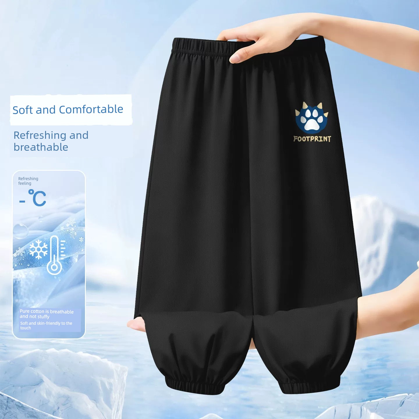 Children's Anti-Mosquito Pants Summer Pure Cotton Pants Baby Thin Casual Pants Men and Women Baby Summer Wear Ankle Banded Pants Bloomers — 5