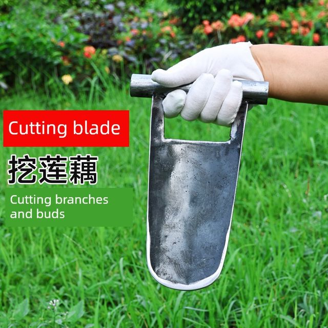 Scrapers and lotus roots shovels and bananas and sprouts and tree repairs and shovels and vegetables. Hand shovels and vegetable digging and planting tools for agricultural old iron shovels
