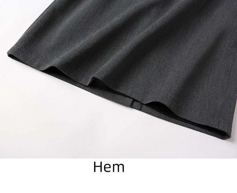 occupation dark grey work Short skirt summer Thin money suit
