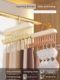 Wooden clothes hanger hook underwear bra student dormitory home multi-function wave storage artifact clothes hanger