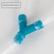 Water pipe three-way adapter condensate hose sewer drip pipe joint two-in-one plus connection
