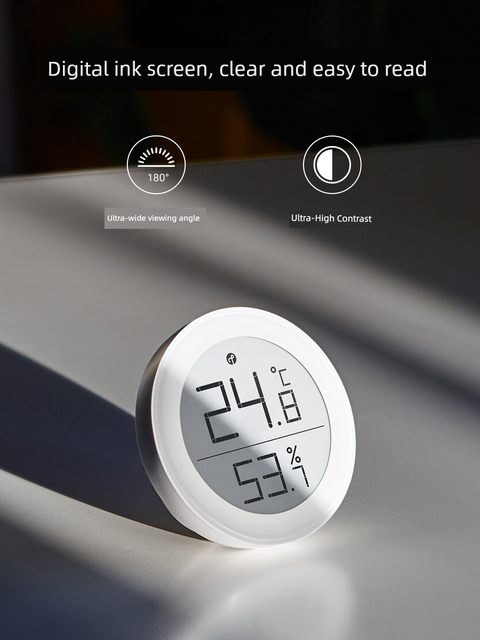 Qingping Temperature Hygrometer Thread HomeKit High Precision Indoor Electronic Wall-mounted Sensor Siri