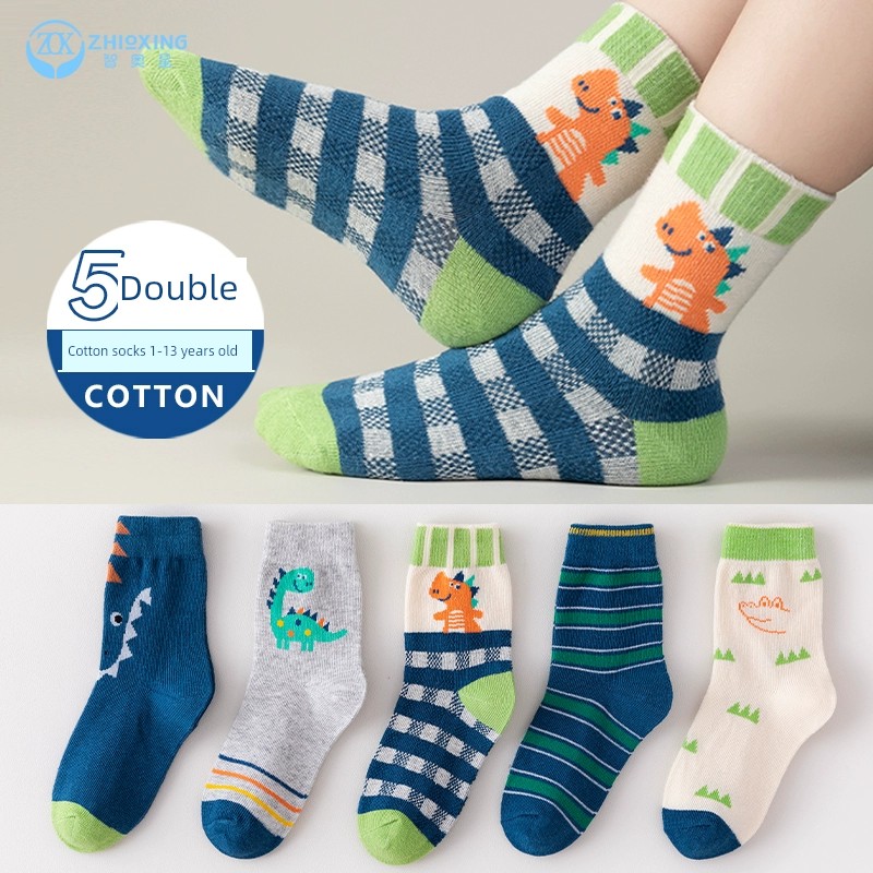Pure Cotton Spring & Fall Thin Kid Cartoon Children's Socks — 5