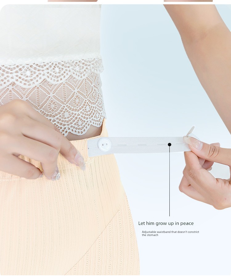 Jq Jingqi Maternity Safety Shorts Summer Thin Anti-Exposure Large Size Ice Silk Underwear Shorts for Pregnant Women Maternity Wear — 7