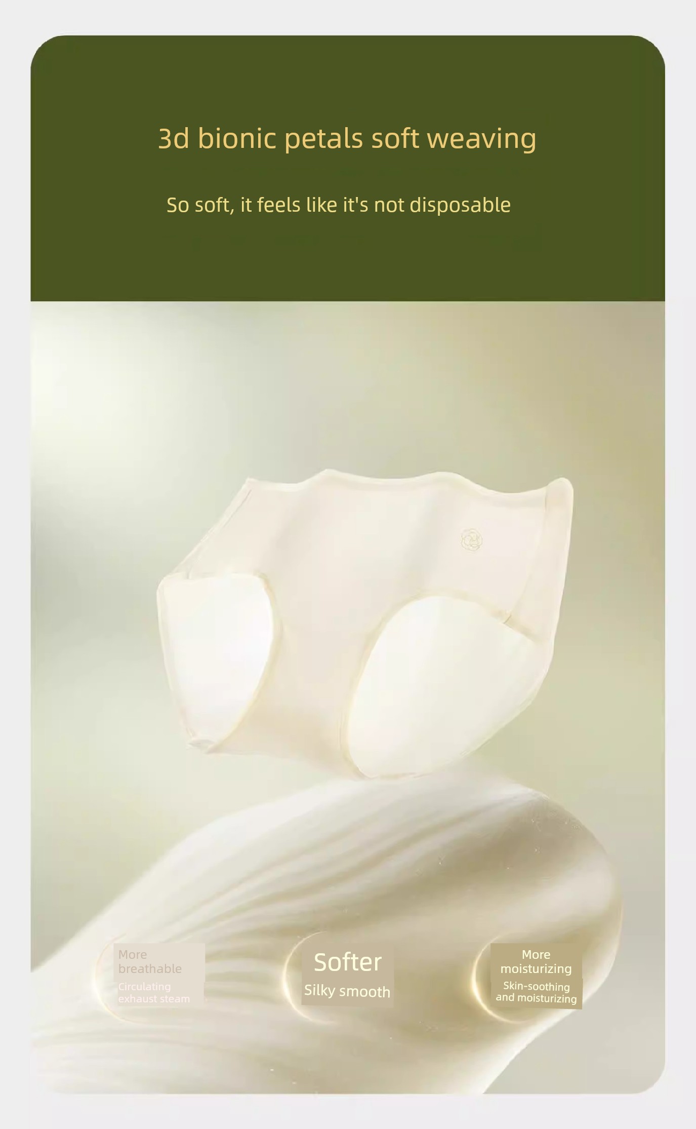 Babycare Disposable Underwear Camellia Flower High-Waisted Large Size for Postpartum Women, Travel, No-Wash, Daily Use — 9