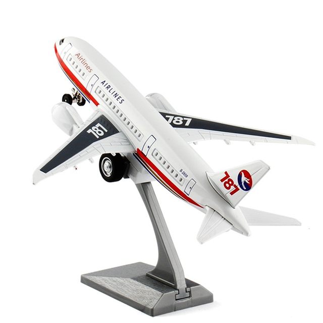 Boeing 787 Airbus 320 alloy aircraft model civil aviation passenger aircraft voice bracket ornament metal aircraft toys