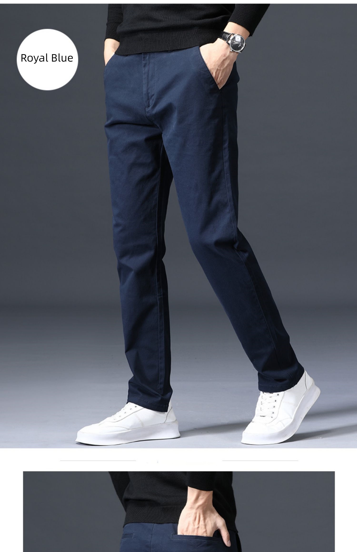 Straight cylinder easy high-end business affairs youth man Casual pants