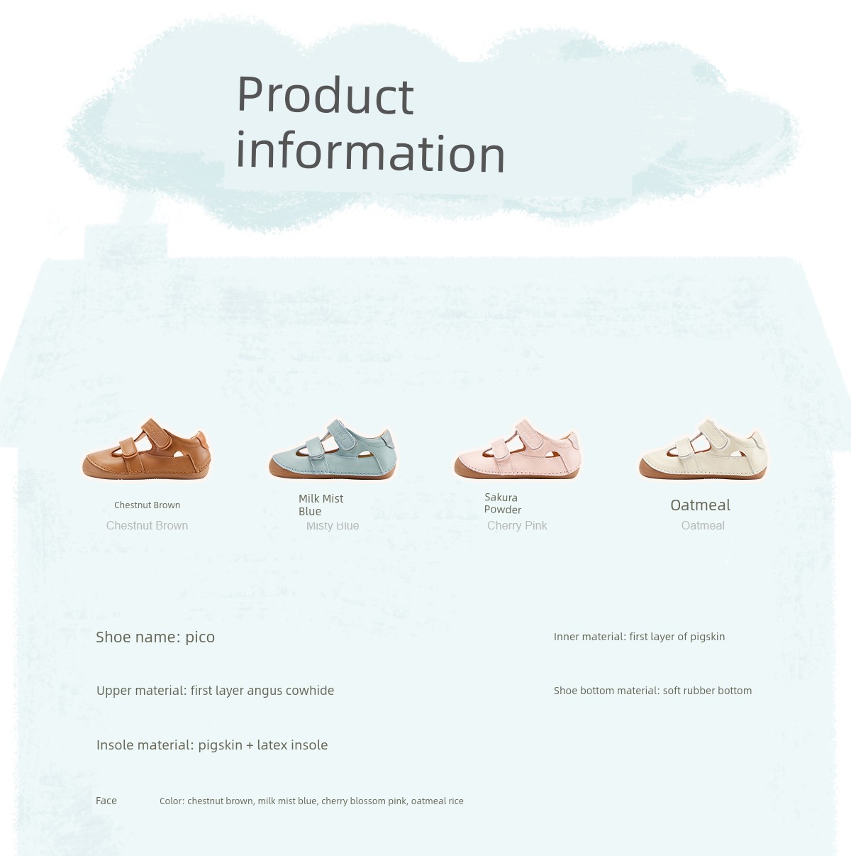 Woollykids Australian Genuine Leather Sandals for Boys and Girls, Summer Style, Zero Heel Difference, Velcro Children's Shoes — 7