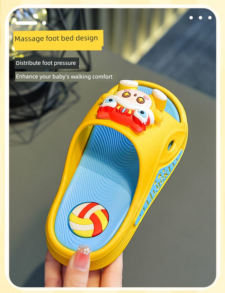 Children's Slippers for Boys, Summer 2026 New Model, Cute Cartoon Design for Girls, Non-Slip Thick-Soled Sandals for Older Kids — 6