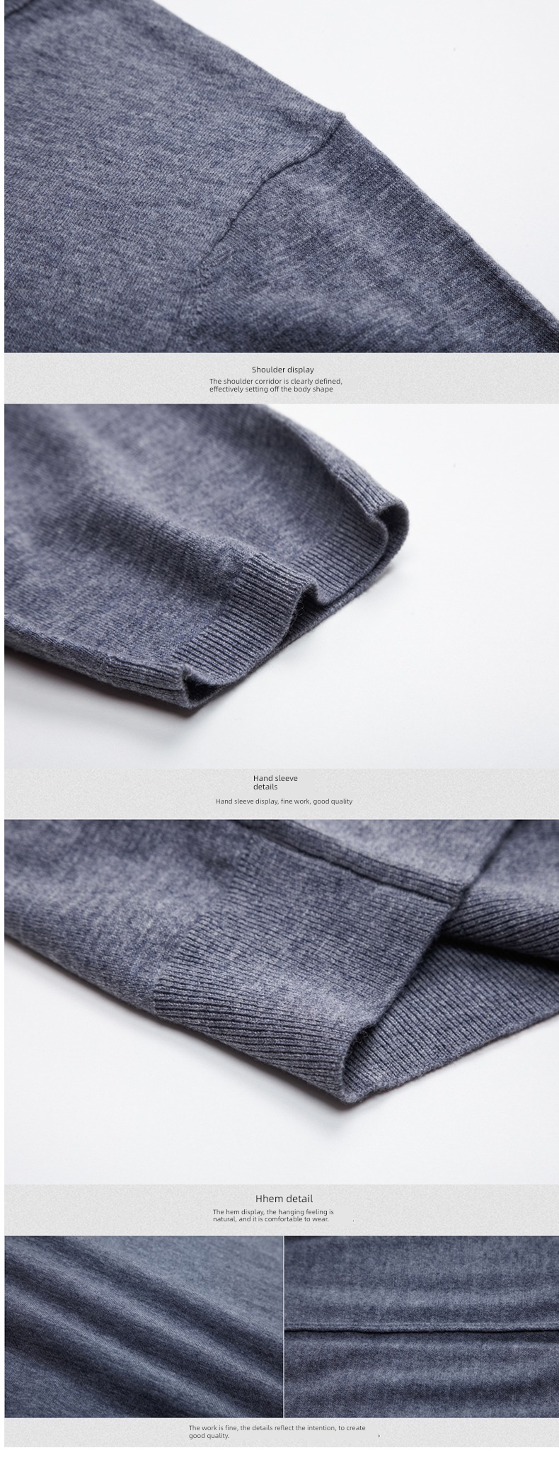 Autumn and winter Round neck Thin money Half sleeve Compassionate pure cardigan