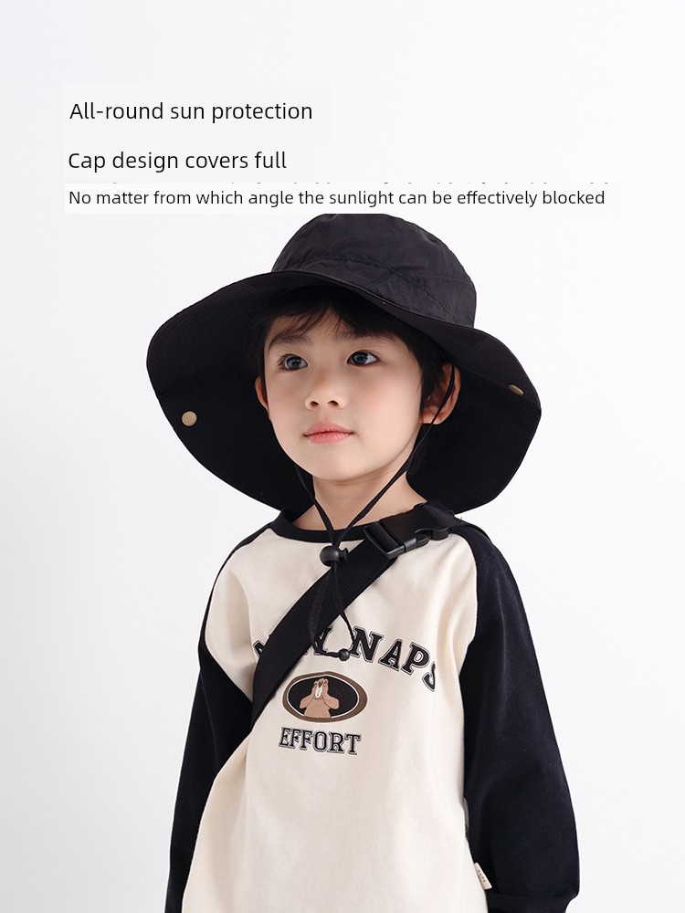 Big Brim Spring and Autumn UV Protection Kids Hat