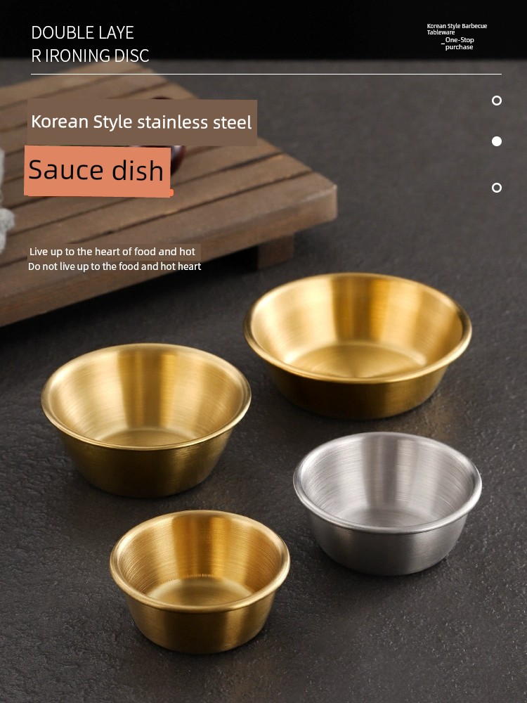 Korean Style Commercial Gold Side Dish Stainless Steel