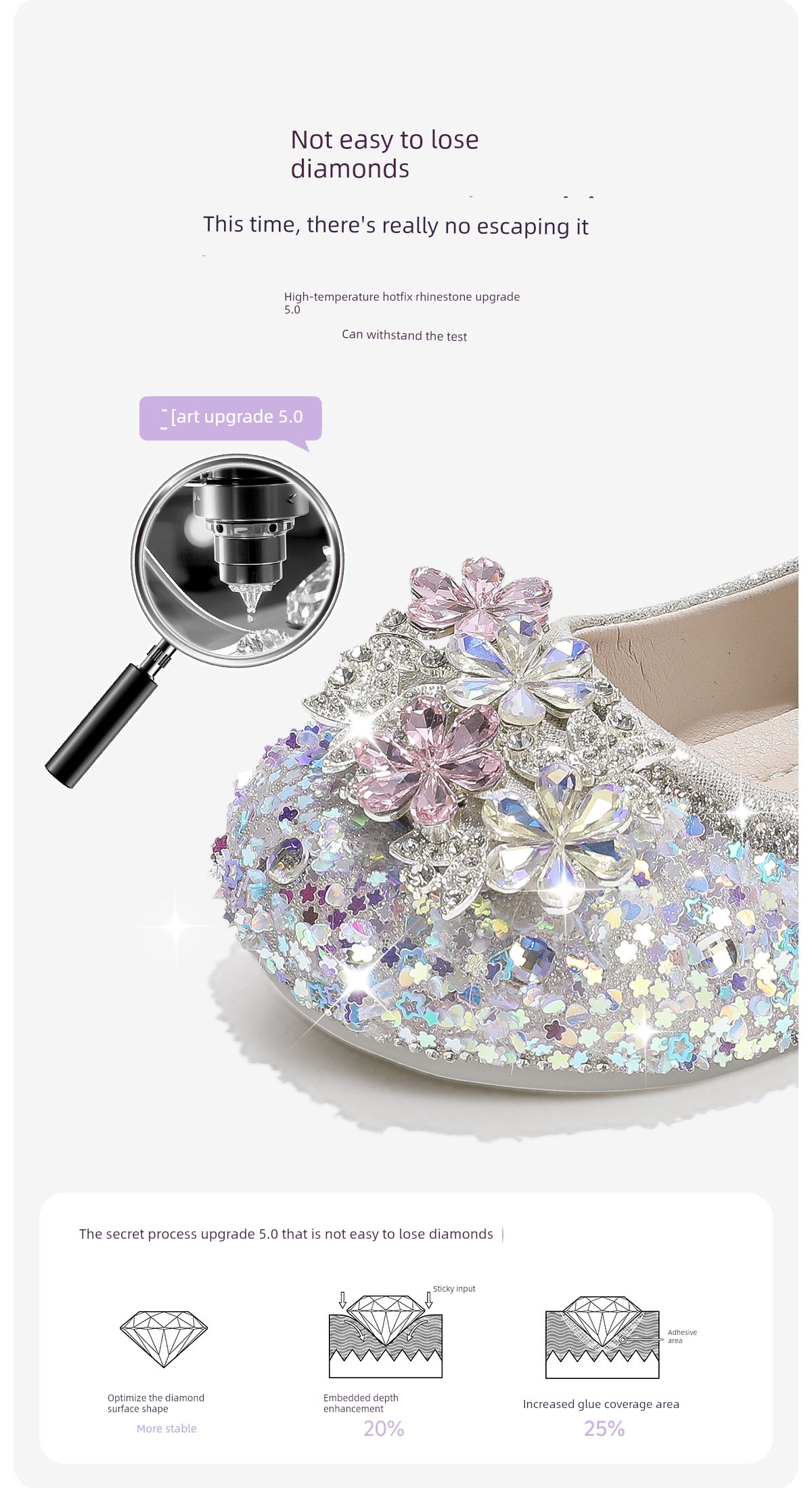 Girls' Crystal Princess Shoes 2026 New Leather Shoes Kidsren's Crystal Shoes Soft Sole Baby Girl Shoes Shiny Summer and Autumn — 10