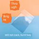 Self-sealing bag thickened self-adhesive bag animation round badge millet transparent storage protection bag protective cover